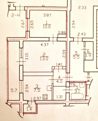 Фото квартиры по адресу Москва, Заводской пр-кт, 38А 