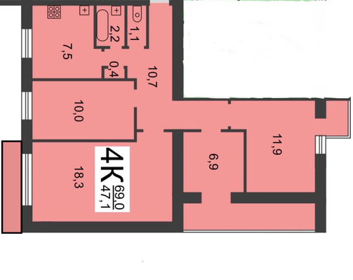 Фото квартиры по адресу Москва, Белинского ул, 85 