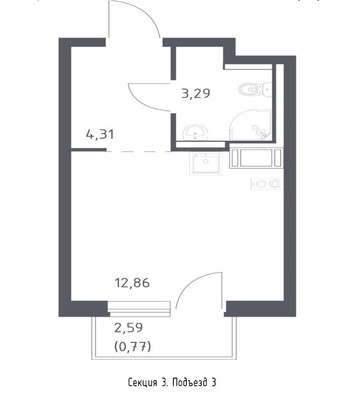 Фото квартиры по адресу Москва, Новогорелово п 