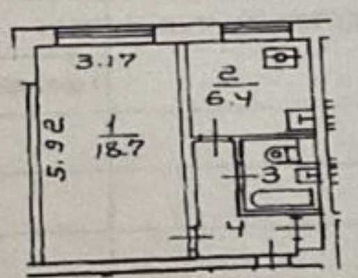 Фото квартиры по адресу Москва, Конёнкова ул, 15кВ 