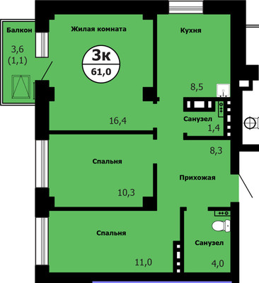 Объект по адресу Красноярский край, Октябрьский р-н, Лесопарковая ул, д. 43
