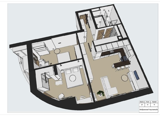 Фото квартиры по адресу Москва, 1-й Новомихалковский проезд, 2к1 