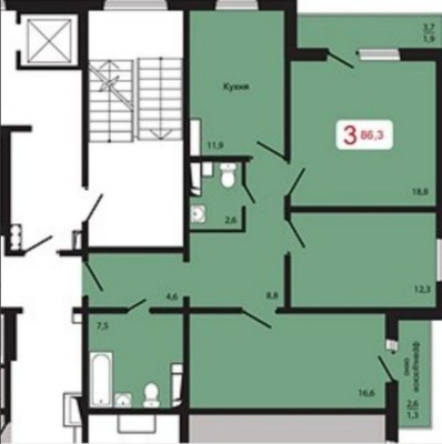 Фото квартиры по адресу Москва, Судостроительная ул, 31ке 