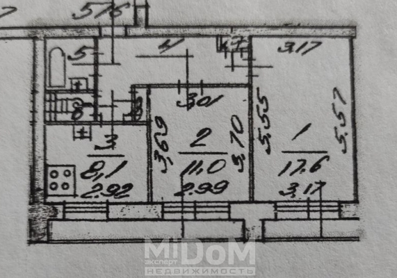 Фото квартиры по адресу Санкт-Петербург, Непокорённых пр-кт, 16к1 
