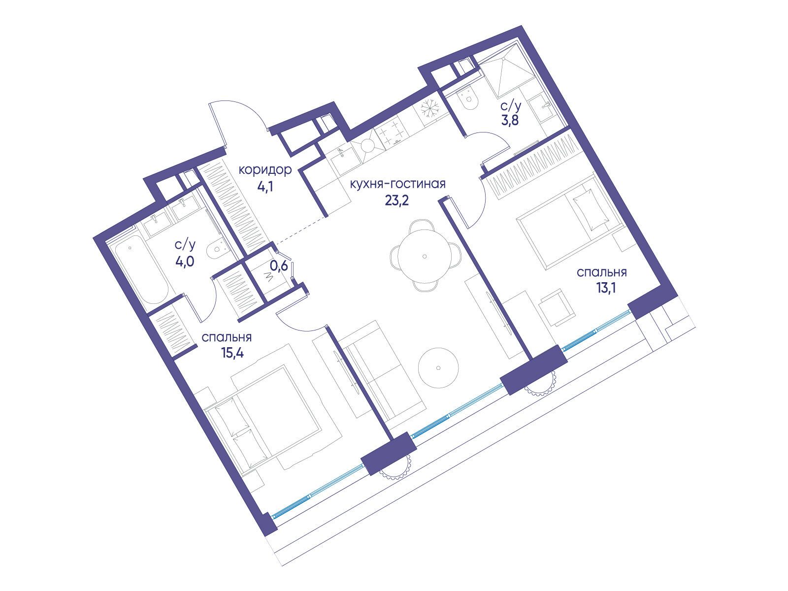 Объект по адресу Москва, улица Нижние Мнёвники, ЖК «Остров», 7-й квартал, к7 