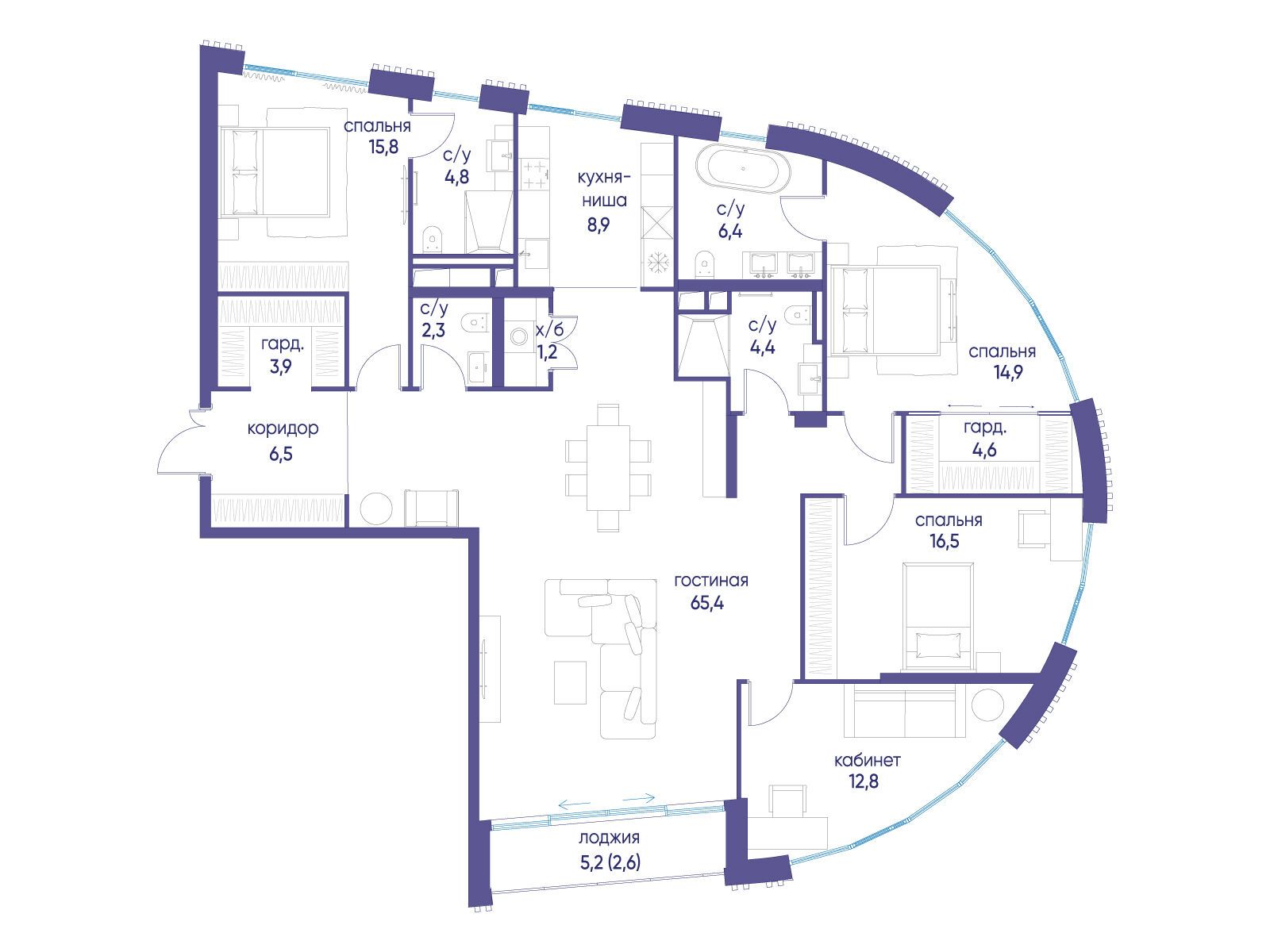 Объект по адресу Москва, улица Нижние Мнёвники, ЖК «Остров», 7-й квартал, к4 