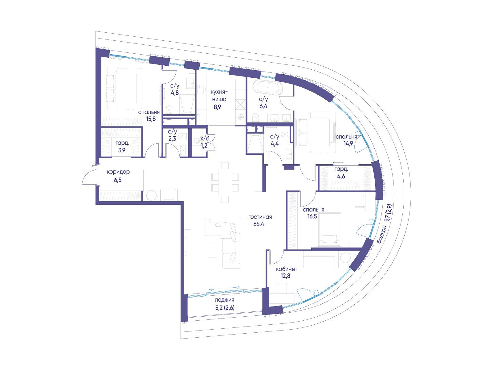 Объект по адресу Москва, улица Нижние Мнёвники, ЖК «Остров», 7-й квартал, к4 