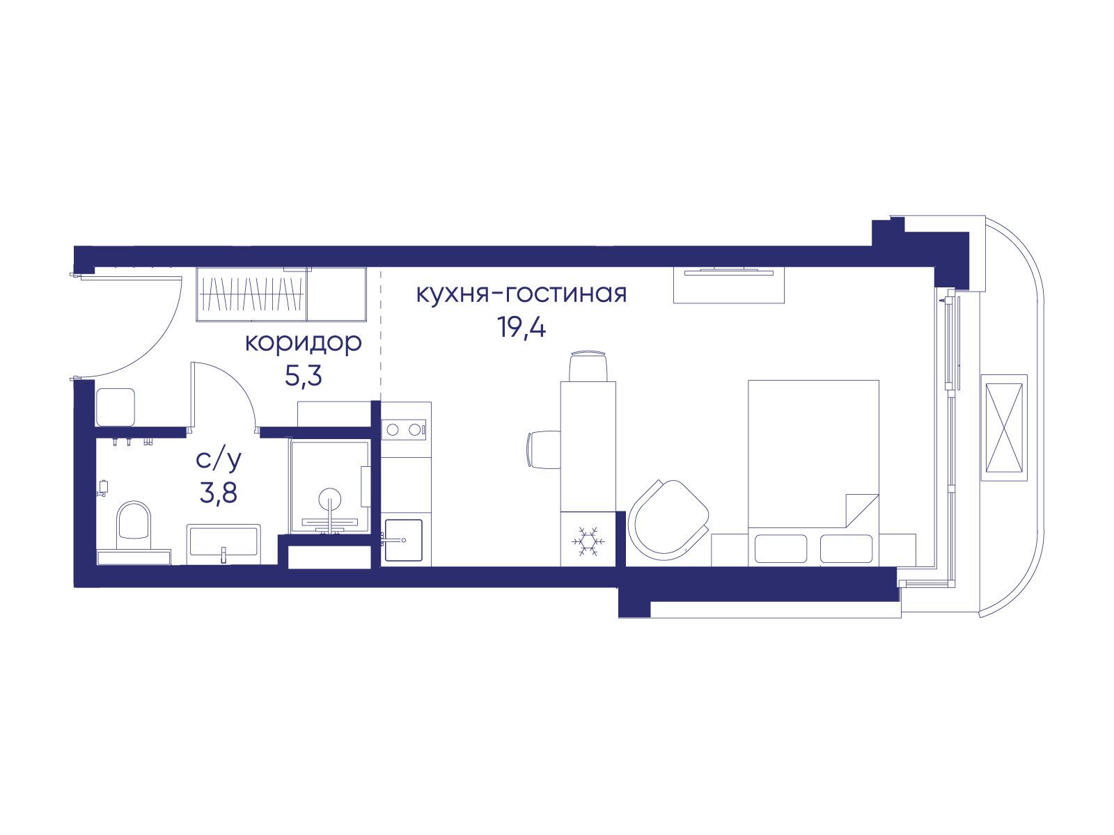 Фото квартиры по адресу Москва, ул. Нижние Мнёвники, земельный участок 62В, корпус 1 