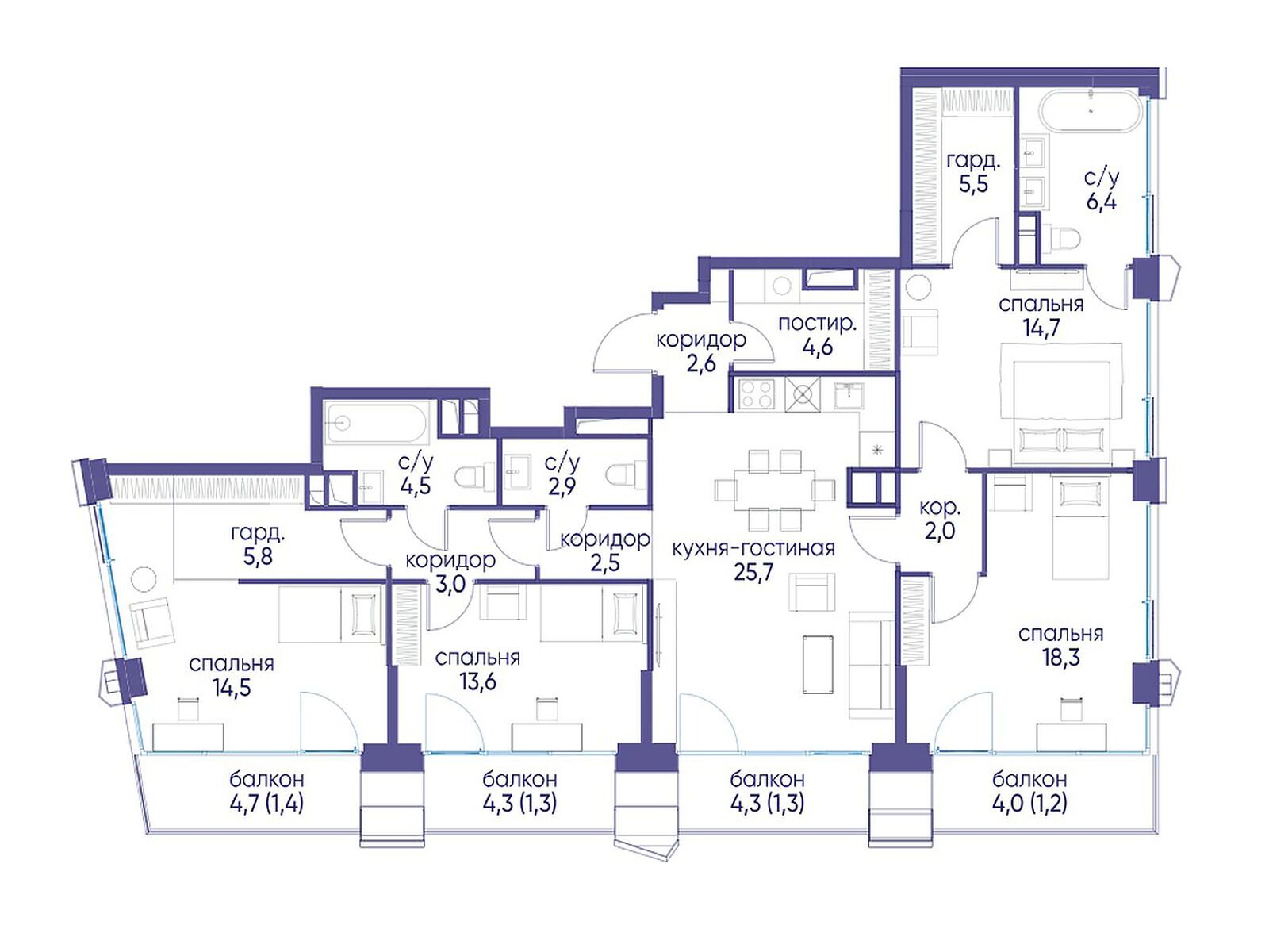 Фото квартиры по адресу Москва, улица Нижние Мнёвники, 35 