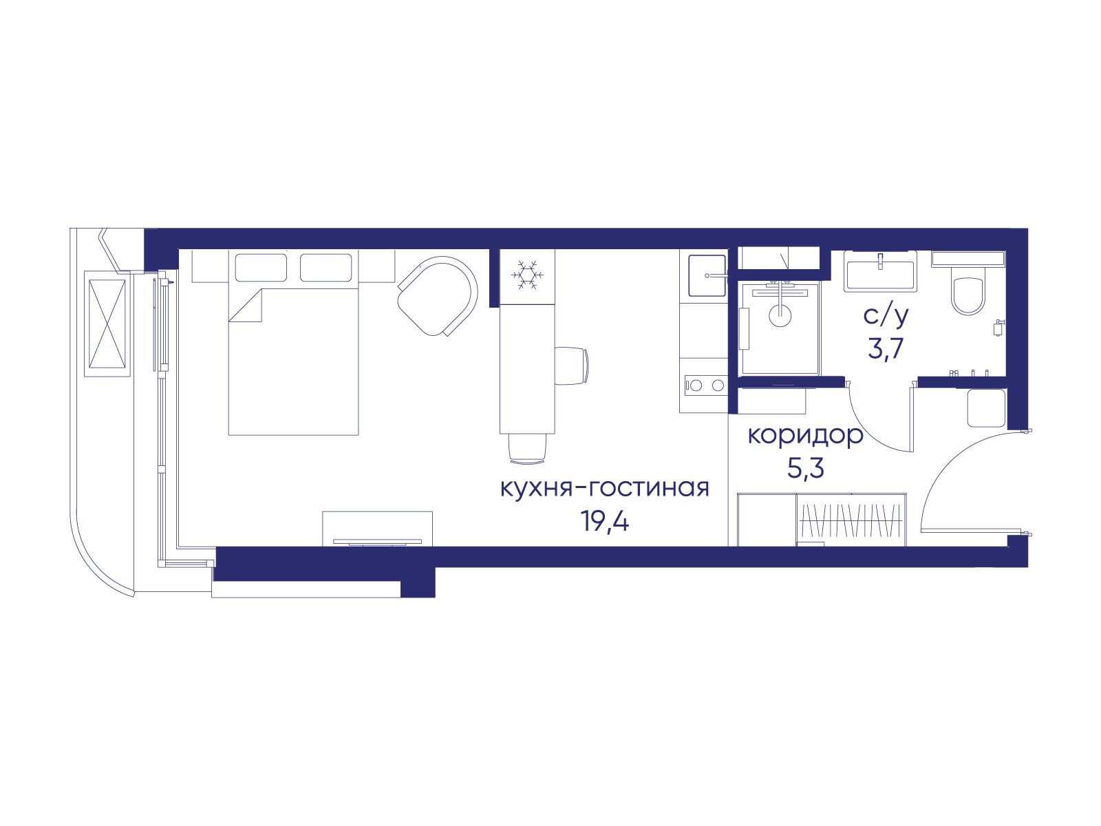 Фото квартиры по адресу Москва, ул. Нижние Мнёвники, земельный участок 62В, корпус 1 