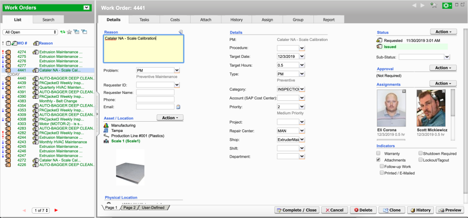 Maintenance Connection
