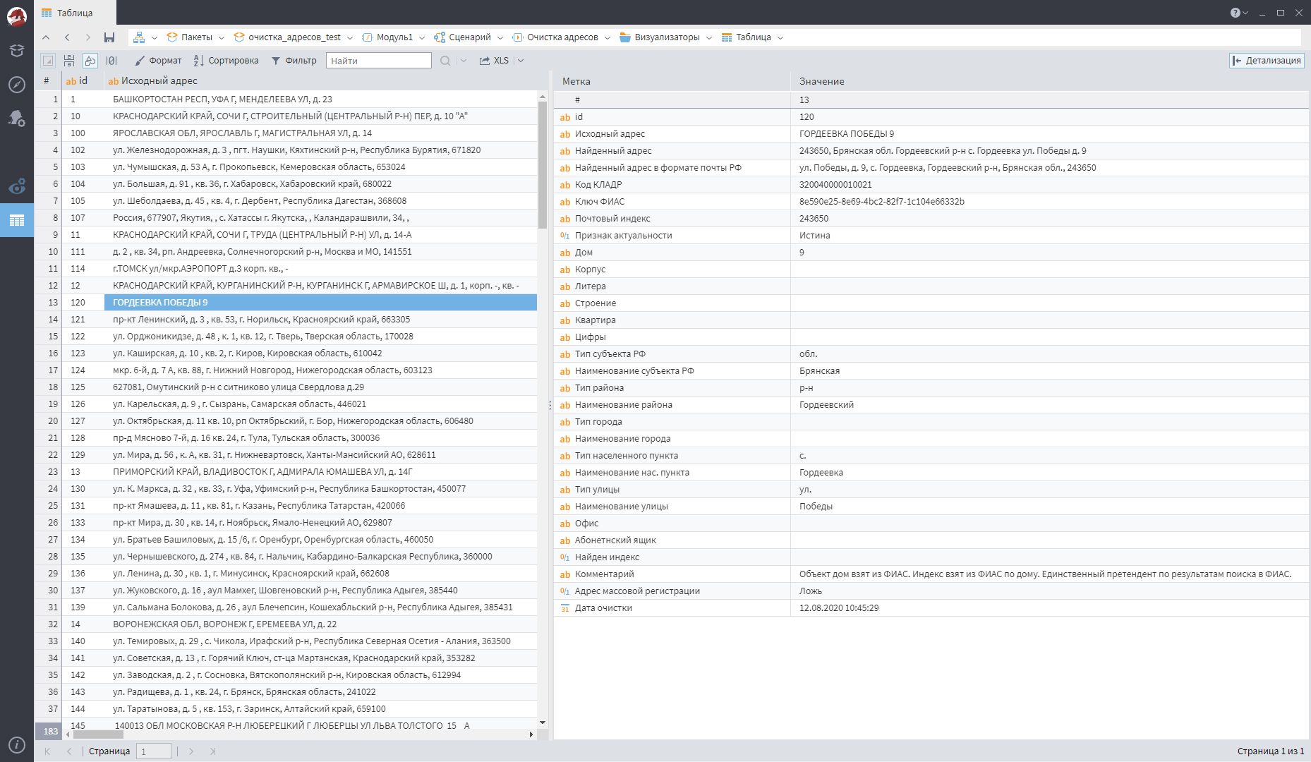 Loginom Data Quality