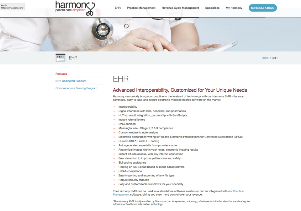 HARMONY Medical характеристики