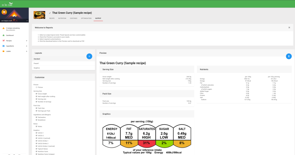a la calc программа