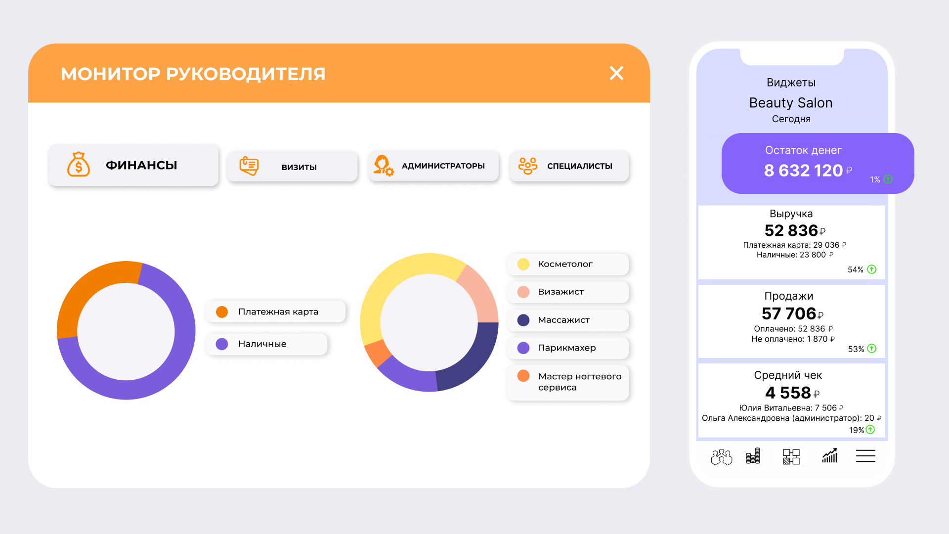1C:Салон красоты программа