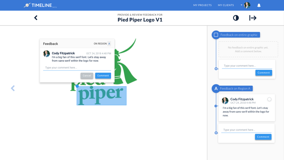 Timeline характеристики