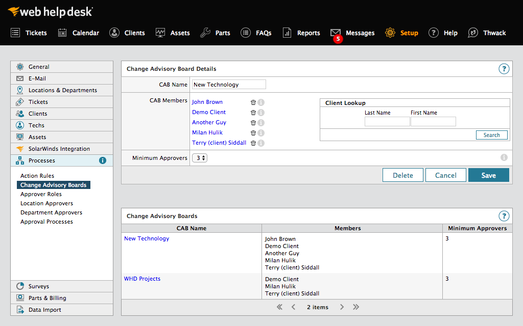 SolarWinds Web Help Desk