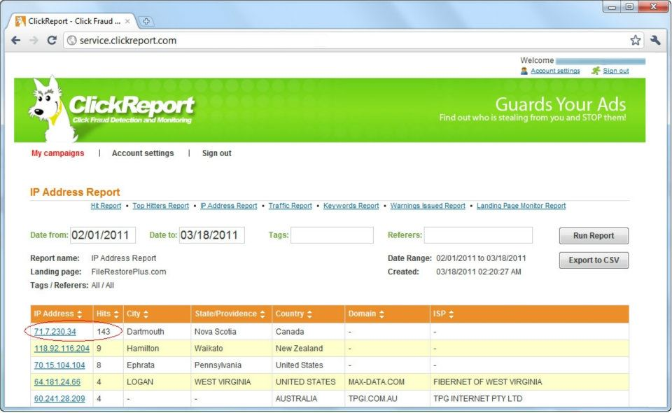 ClickReport программа