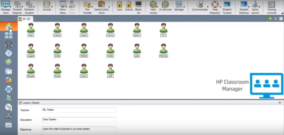 HP Classroom Manager программа