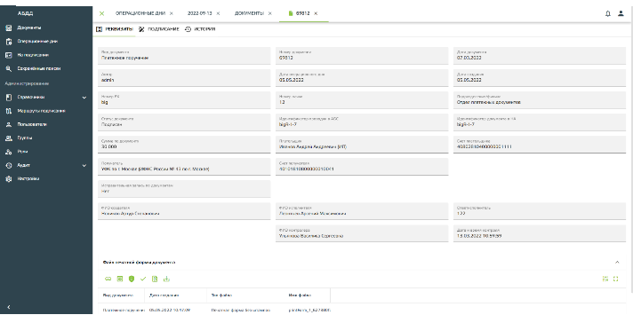 LDM.Документы дня характеристики