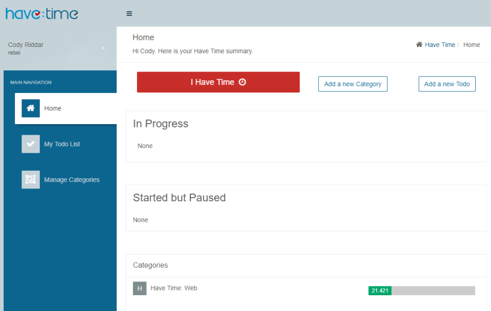 Have Time программа