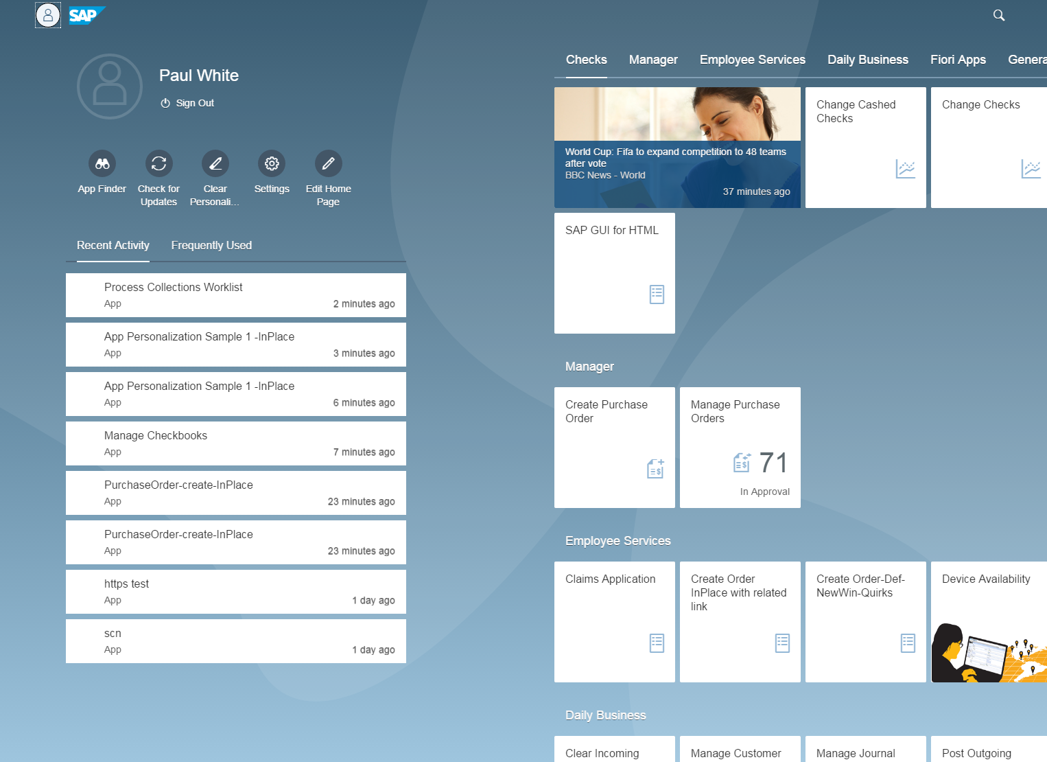SAP NetWeaver Portal