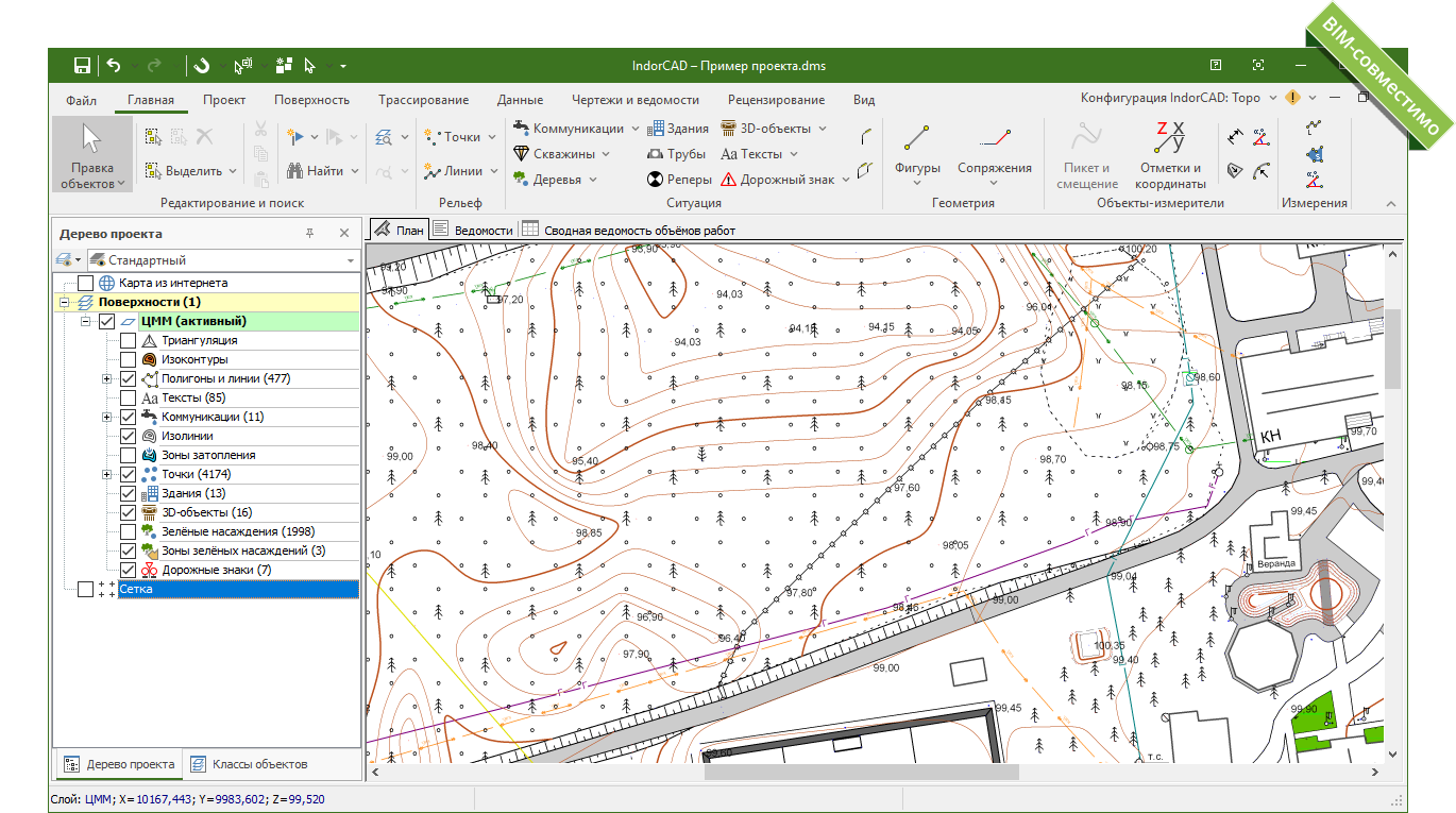 IndorCAD/Topo программа