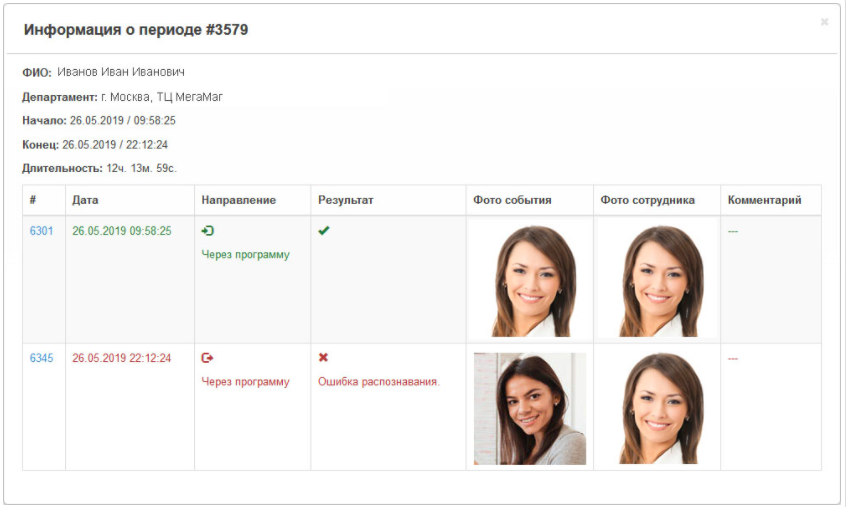 FaceTimer характеристики