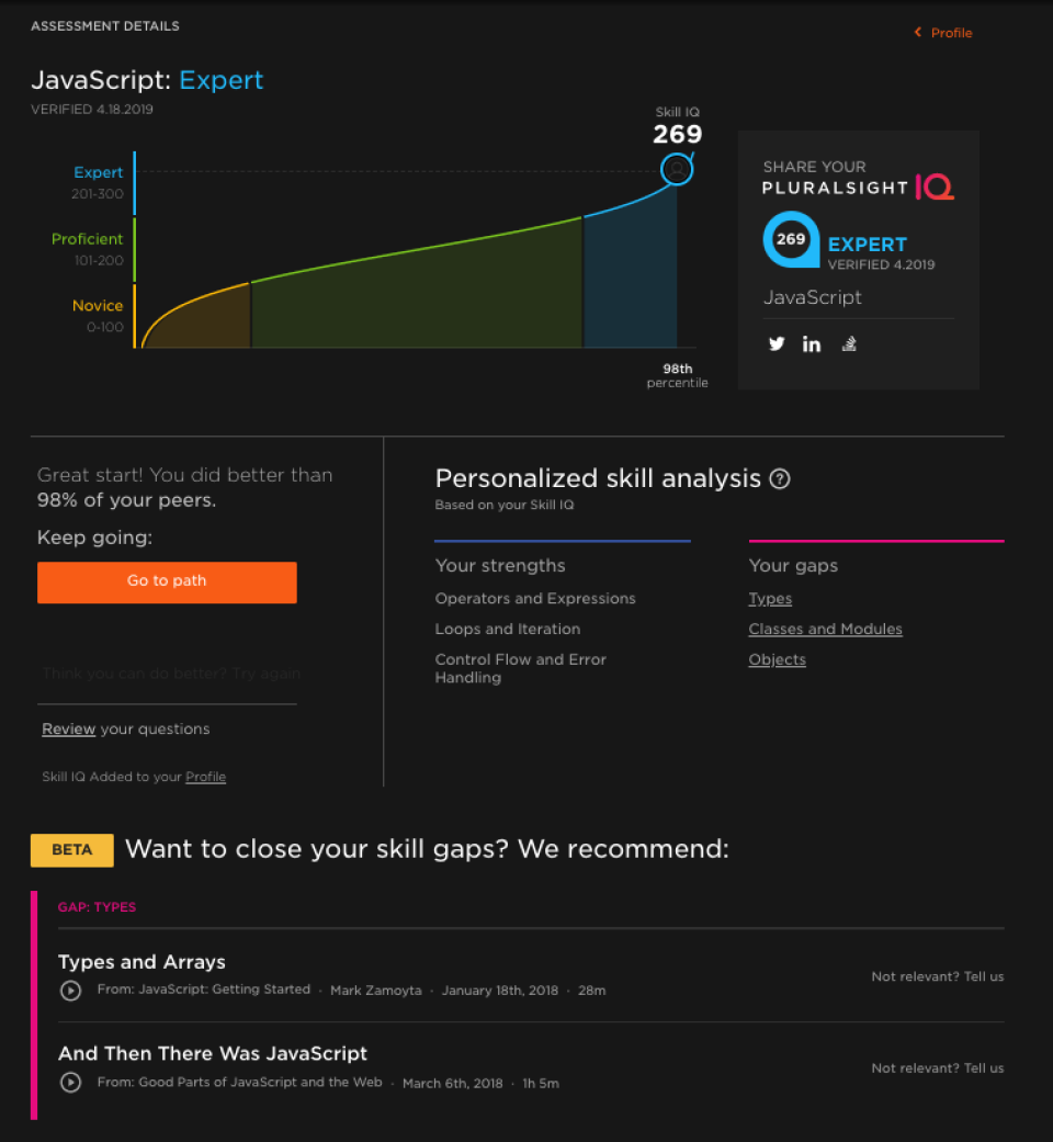 Pluralsight Skills