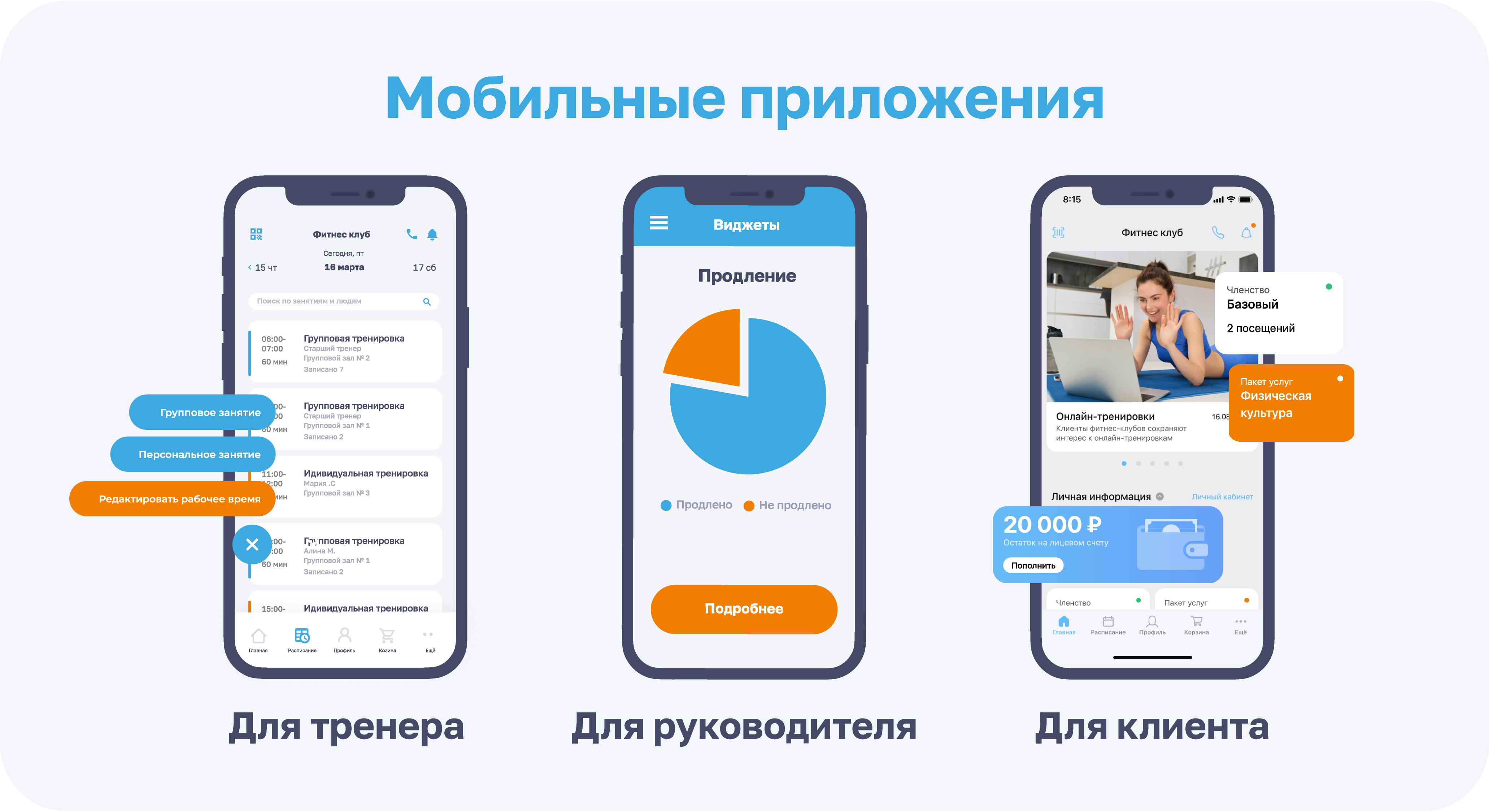 1C:Фитнес клуб ПО