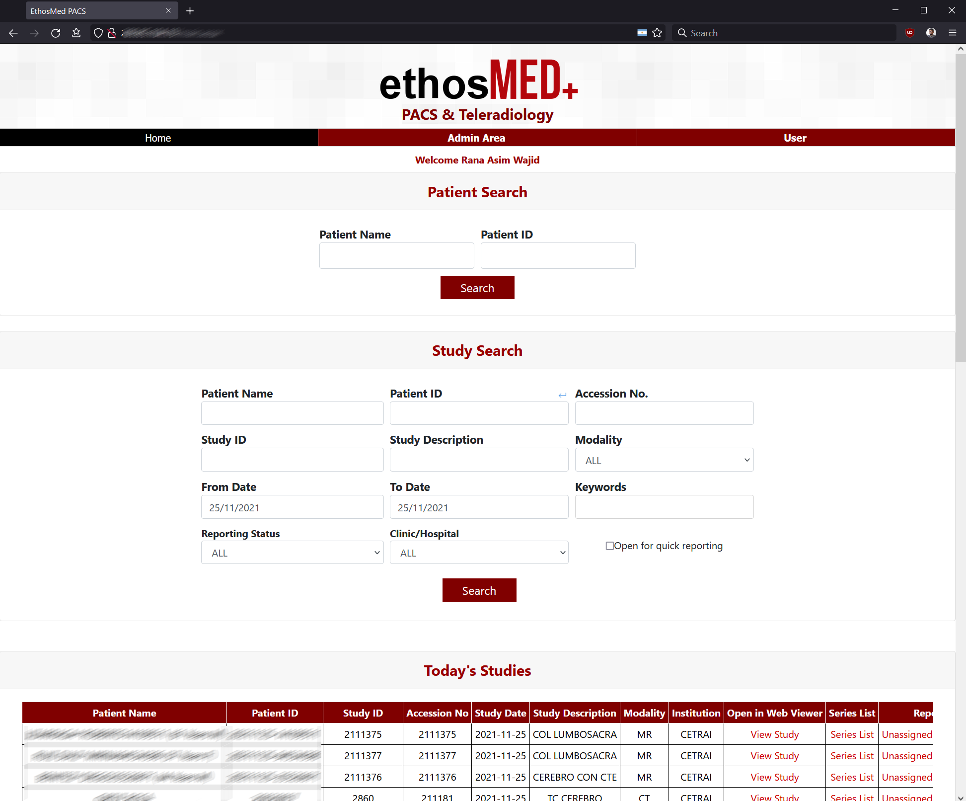 EthosMed PACS & Teleradiology характеристики