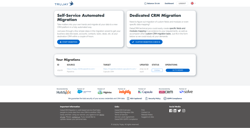 Data2CRM программа