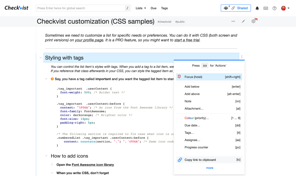 Checkvist подбор