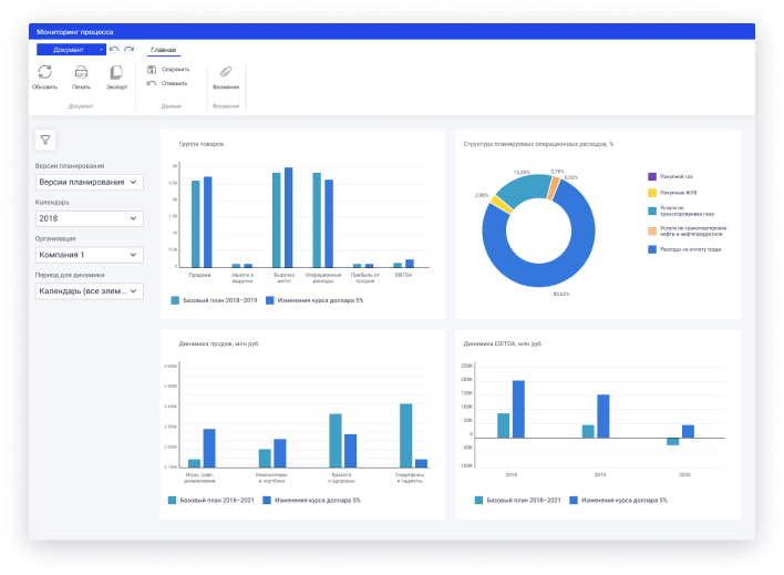 Форсайт. Бюджетирование характеристики