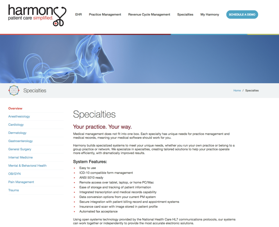 HARMONY Medical сравнение