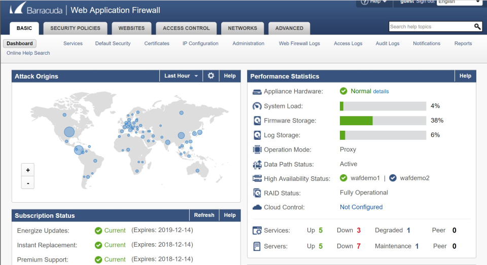 Barracuda Web Application Firewall программа
