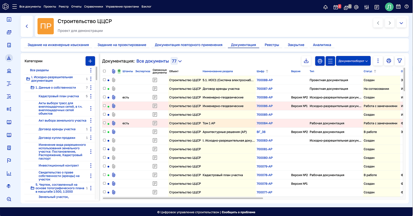 ЦУС Строительный контроль ПО