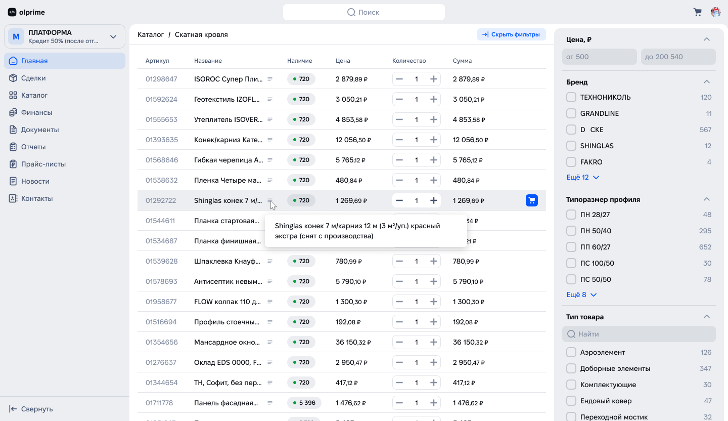 Olprime B2B сравнение