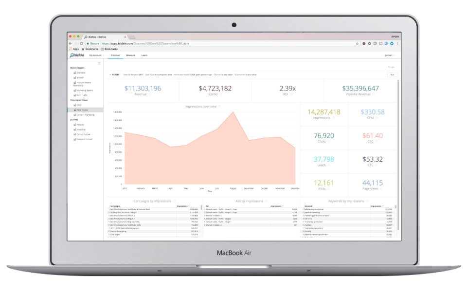 Bizible характеристики