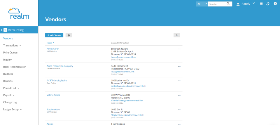 Realm Accounting программа