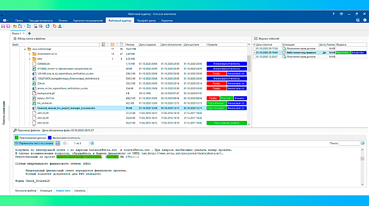 СёрчИнформ FileAuditor программа