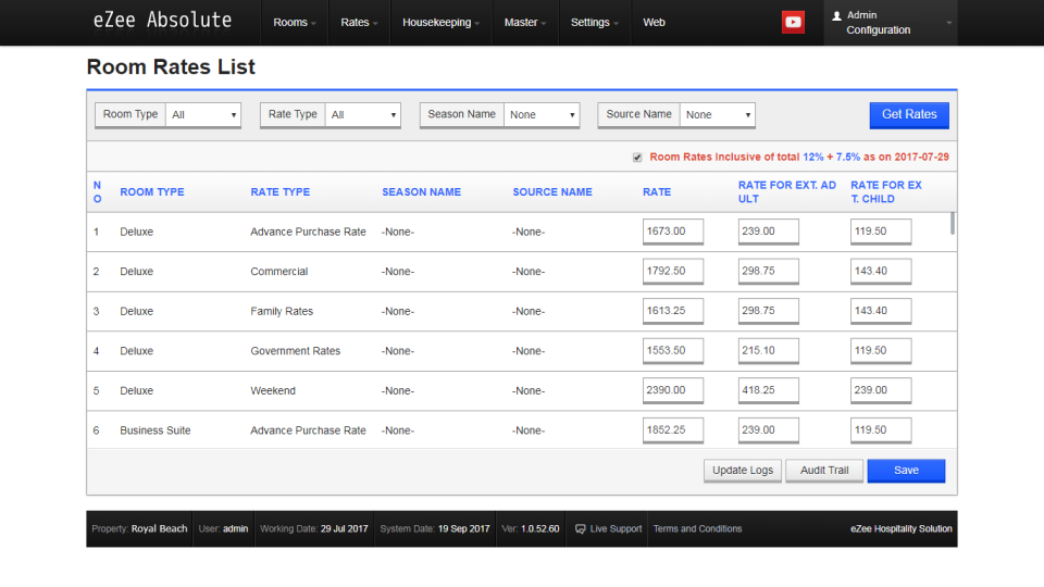 eZee Absolute подбор