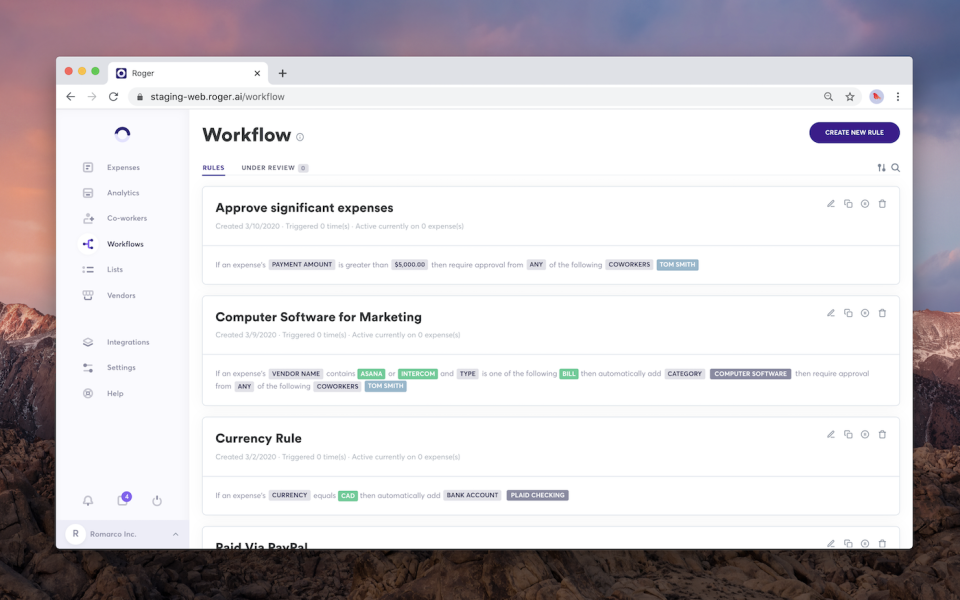 Roger характеристики