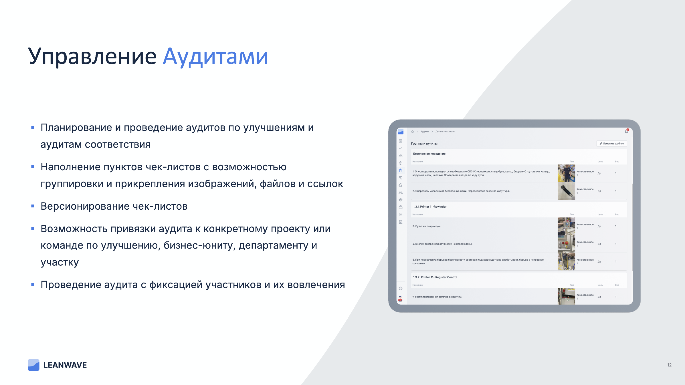 LEANWAVE характеристики
