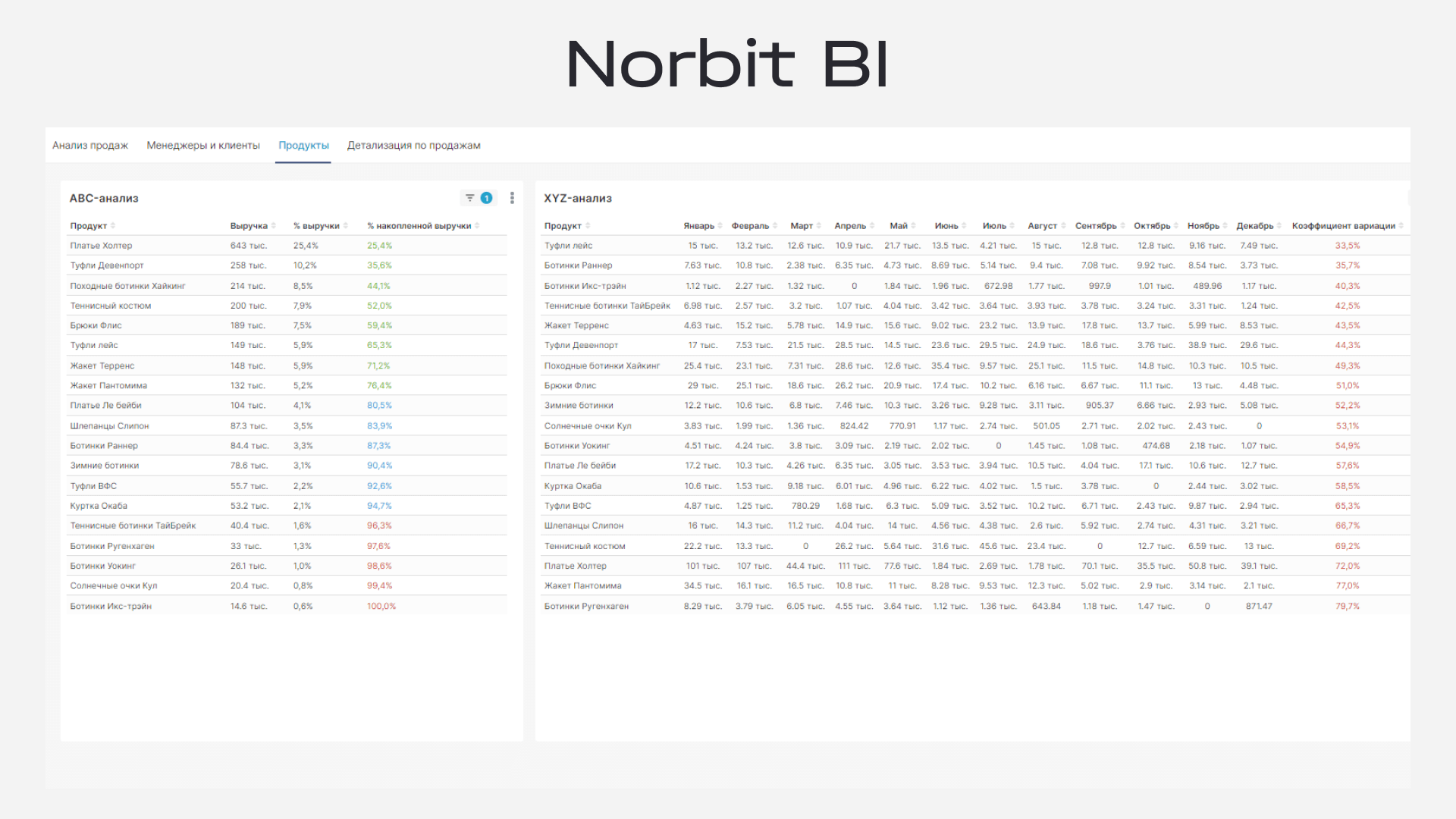 НОРБИТ BI программа