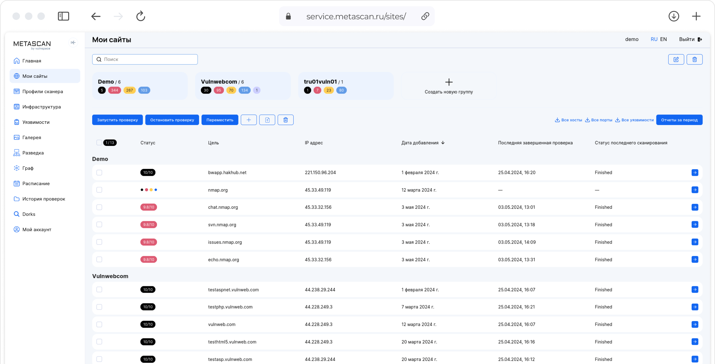 METASCAN программа
