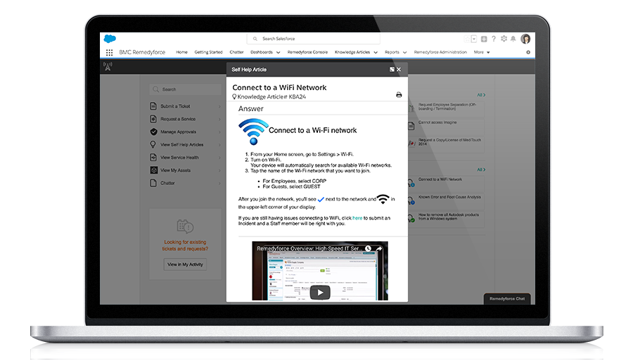 BMC Helix Remedyforce программа