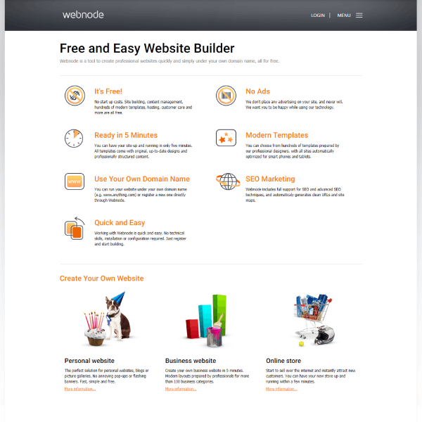 Webnode подбор
