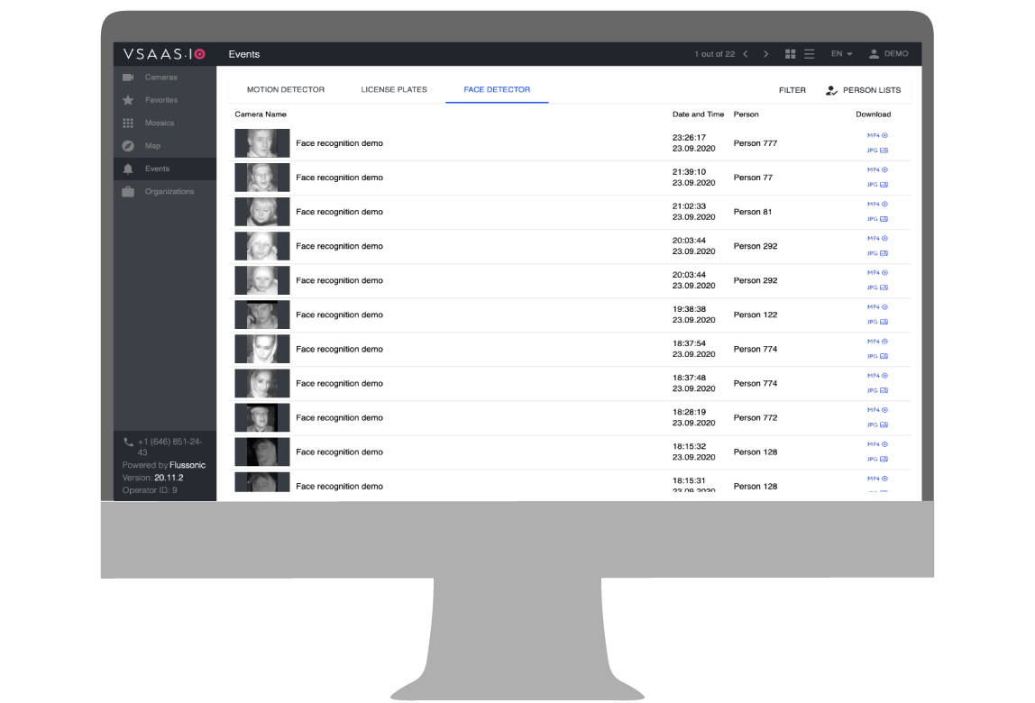 Flussonic Watcher характеристики