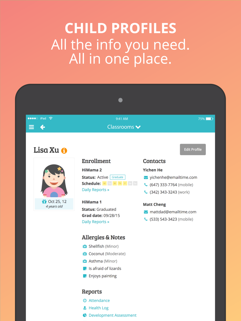 HiMama Preschool & Child Care App